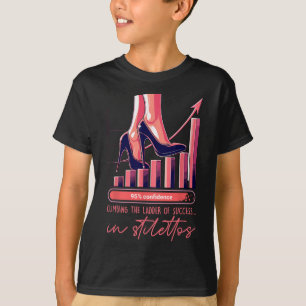 Camiseta Subindo a Escada do Sucesso de Saltos Altos