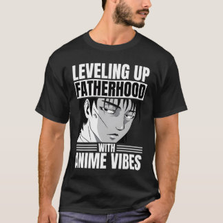 Camiseta Subindo de Nível a Paternidade Com Vibrações de An