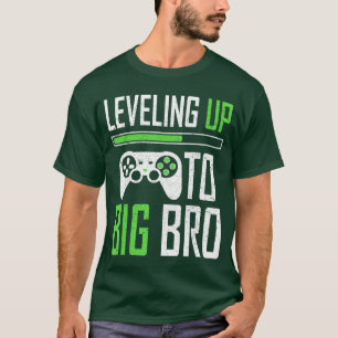 Camiseta Subindo de Nível Big Bro Gamer Promovido Grande Ir
