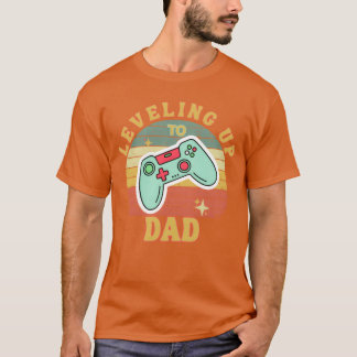 Camiseta Subindo de Nível Pai Engraçado Jogos Pai Gamer ret
