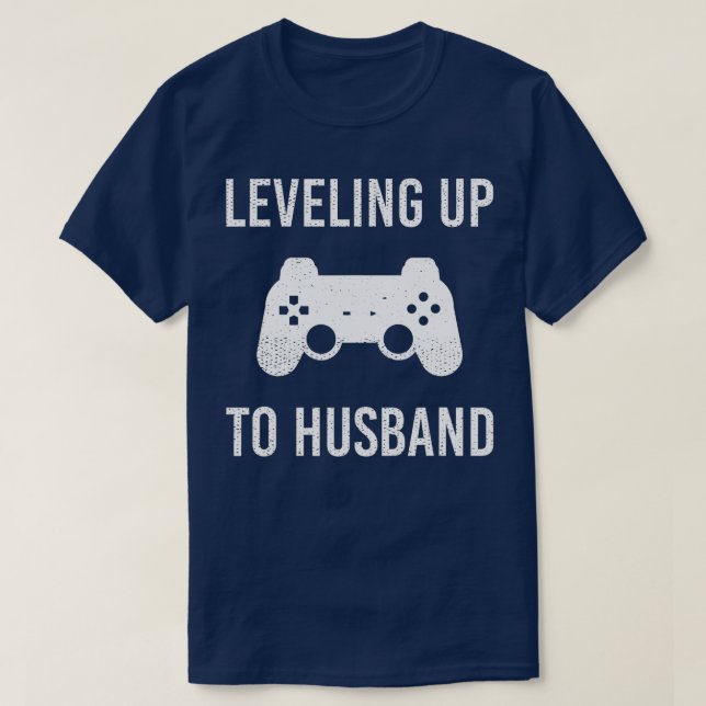Camiseta Subindo de Nível Para Marido (29)  (Frente do Design)