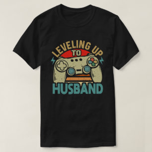 Camiseta Subindo de Nível Para Marido Noivo Para Ser Soltei