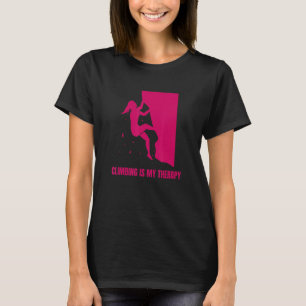 Camiseta Subindo É Minha Caldeira De Escalada De Terapia