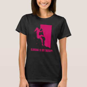 Camiseta Subindo É Minha Caldeira De Escalada De Terapia