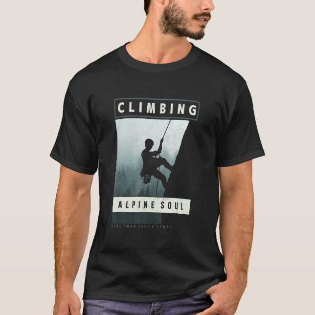 Camiseta Subindo Mais Do Que Apenas Um Roc Montanhista Do E (Frente)