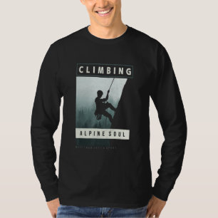 Camiseta Subindo Mais Do Que Apenas Um Roc Montanhista Do E