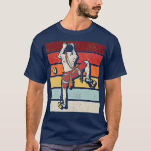 Camiseta Subindo Montanha em Montanha Montanha de Muro Retr