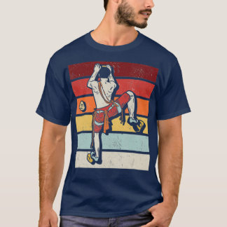 Camiseta Subindo Montanha em Montanha Montanha de Muro Retr