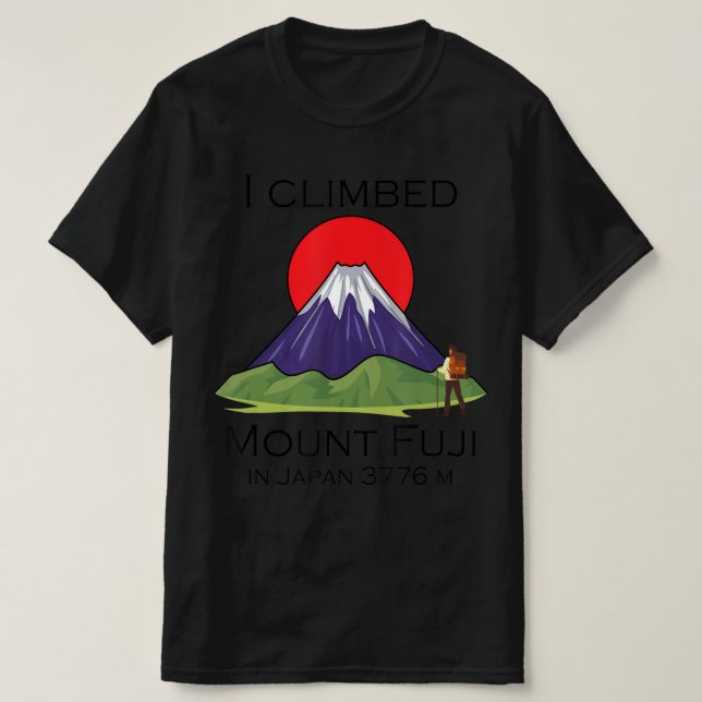 Camiseta Subindo o Monte Fuji (Frente do Design)