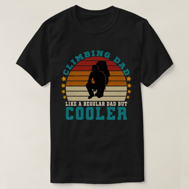 Camiseta Subindo Pai como um Pai normal, mas mais frio (Frente do Design)