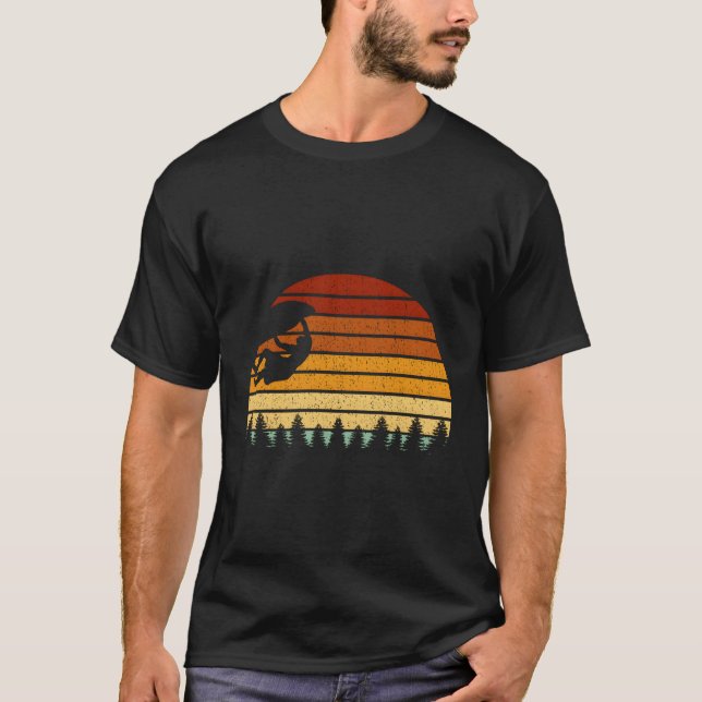 Camiseta Subindo Para Alpinistas E Aves (Frente)