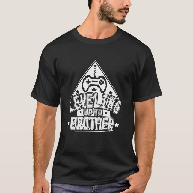 Camiseta Subindo para Irmão, Estilo de Gamer Simples e Dive (Frente)