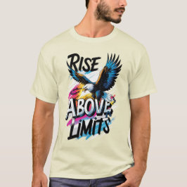 Camiseta Subir acima dos limites do T-Shirt da águia