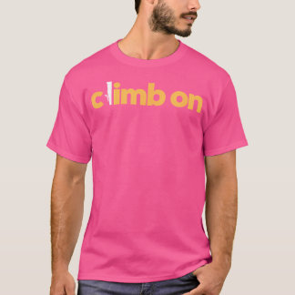 Camiseta Subir Em Trad De Chumbo De Entalho De Pedra Subind
