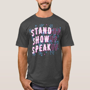 Camiseta Subir Mostra Para Cima Fale Para Cima