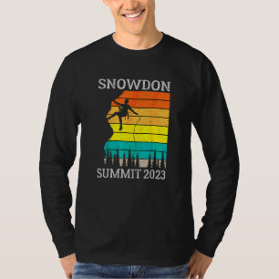 Camiseta Subiu ao Cume do Monte Snowdon Caminhada 2023 País