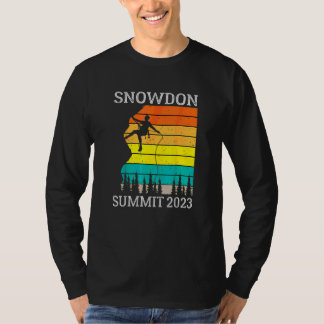 Camiseta Subiu ao Cume do Monte Snowdon Caminhada 2023 País