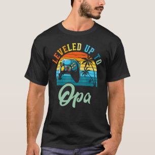 Camiseta Subiu de Nível para Anúncio de Nascimento de Opa p
