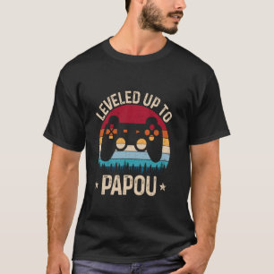 Camiseta Subiu De Nível Para Papou Presentes De Video Game