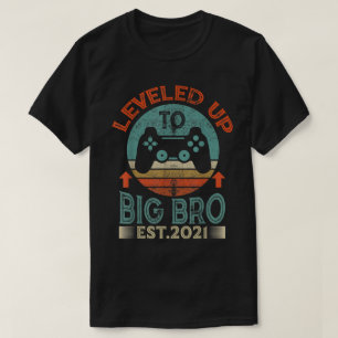 Camiseta Subiu para o Design de Grande Irmão Gamer