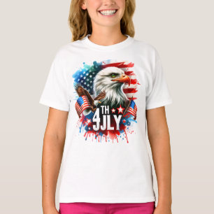 Camiseta Sublimação da Águia Patriótica Americana-61905