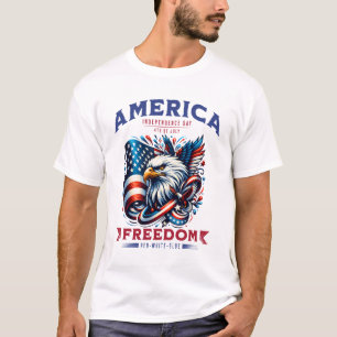 Camiseta Sublimação de Águia Americana