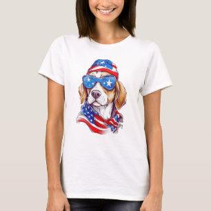 Camiseta Sublimação de Cachorro de 4 de Julho-66361