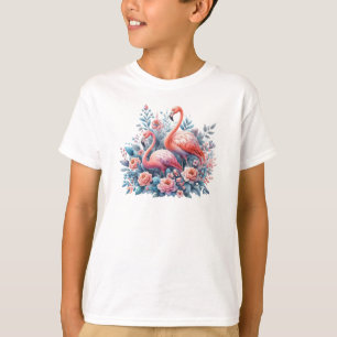 Camiseta Sublimação de Flamingos