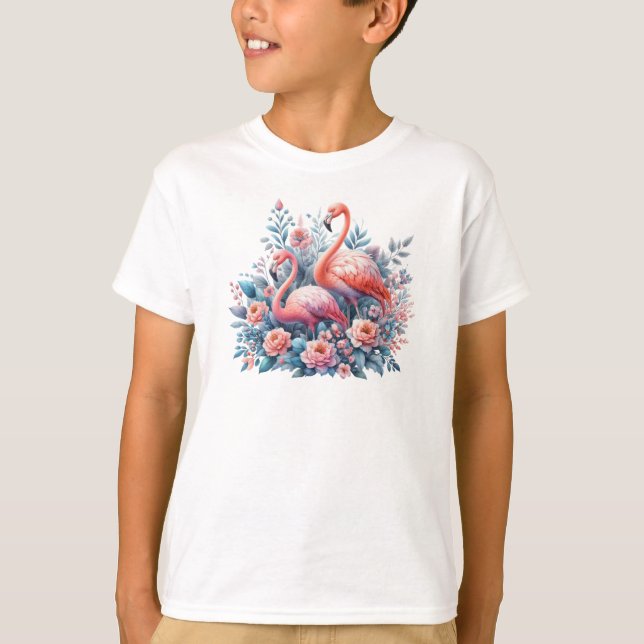 Camiseta Sublimação de Flamingos (Frente)