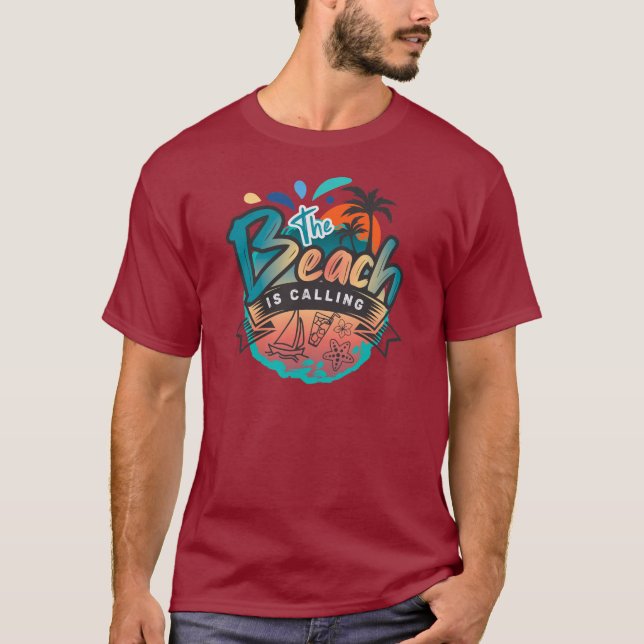 Camiseta Sublimação de Verão e praia (Frente)