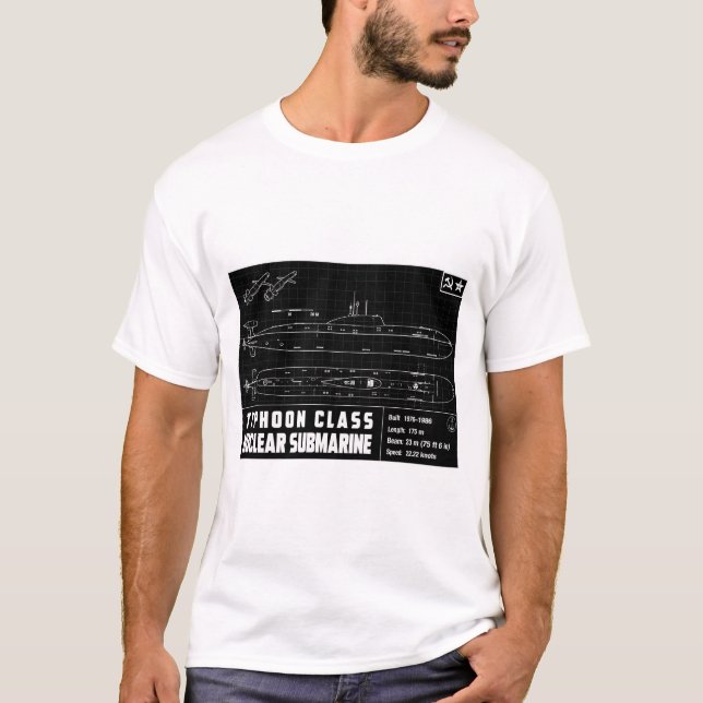 CAMISETA SUBMARINA DA CLASSE TIPHOON (Frente)