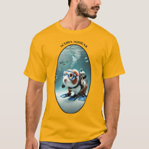 Camiseta Submarino do SCUBA na Guiné Porco com Tanque URM