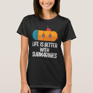 Camiseta Submarino Legal Para Homens Mulheres Veterano do M