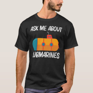 Camiseta Submarino legal Para Homens Submarinos Do Mar De V