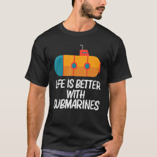 Camiseta Submarino legal Para Homens Submarinos Do Mar De V