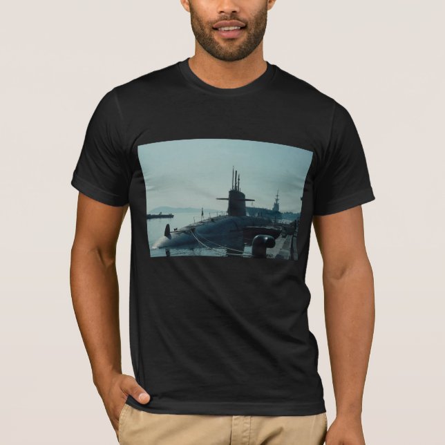 Camiseta Submarino SSB do míssil balístico de USS Ulysses (Frente)