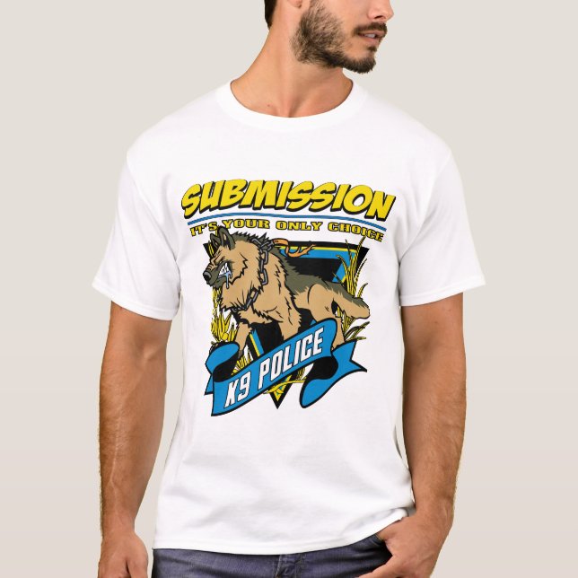 Camiseta Submissão da polícia K9 (Frente)
