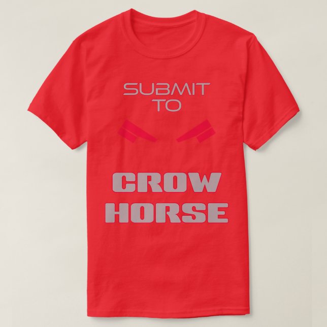 Camiseta Submit to Crow Horse  2 Crows  Samurai  Dark  (Frente do Design)