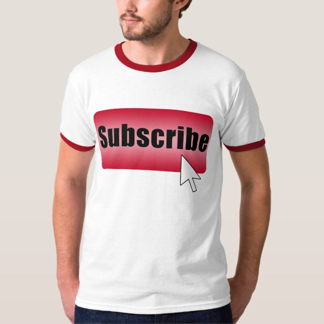 Camiseta Subscreva o botão (Frente)