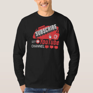 Camiseta Subscrever A Cr do Conteúdo de Transmissão em Flux