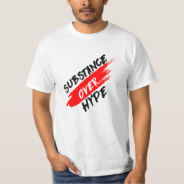 Camiseta Substância sobre o t-shirt da campanha