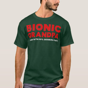 Camiseta Substituição da anca do joelho do vovô bionico 