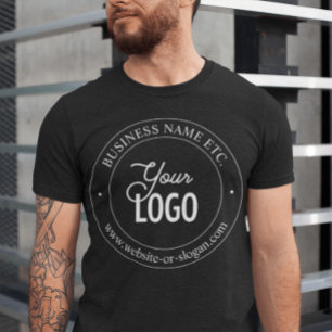 Camiseta Substituição fácil de logotipos e texto persona