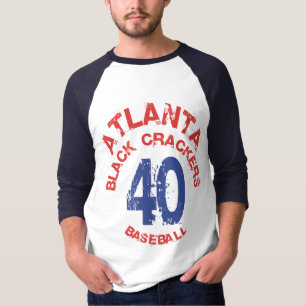 Camiseta substituição preta dos biscoitos de Atlanta