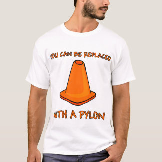 Camiseta Substituído com um pilão
