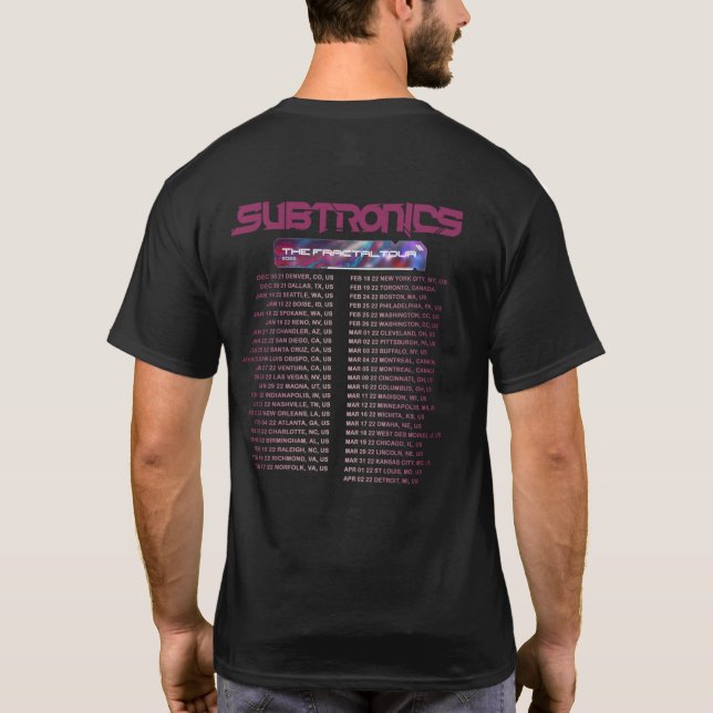 CAMISETA SUBTRONICAS, O, FRACTAL,  (Verso)