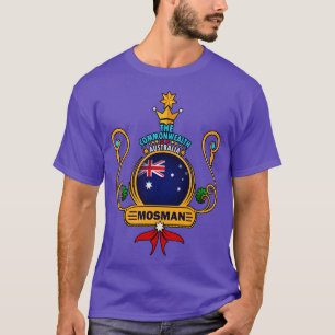 Camiseta Subúrbio de Mosman Pride Ouro australiano Flag Sou