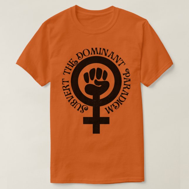 Camiseta Subverter O Paradigma Dominante (Frente do Design)