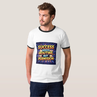 Camiseta Success Needs Routine, Not Permission – Start Your