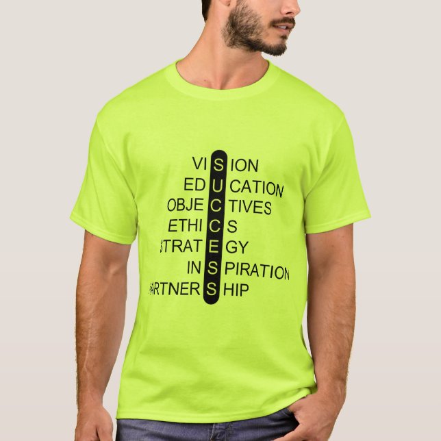 Camiseta Success - Vision -  Education - Objectives  (Frente)